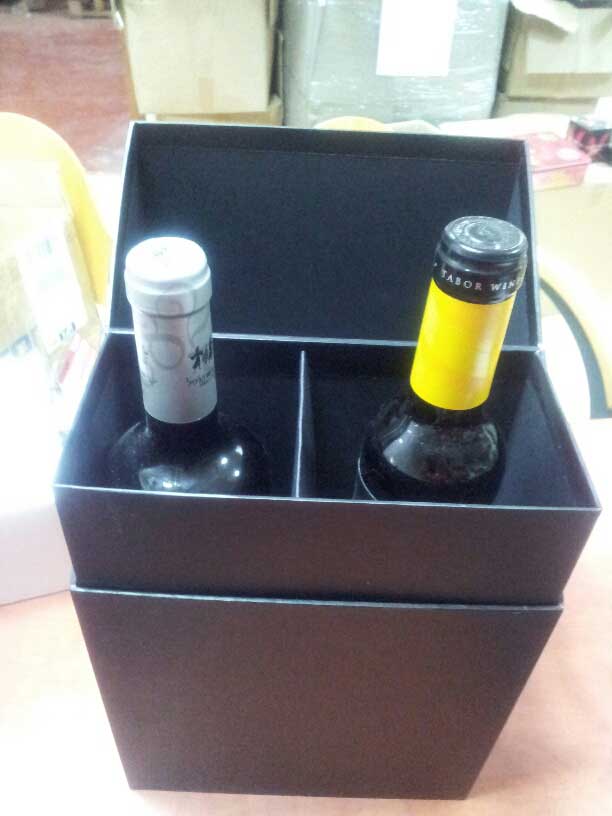 מארז קרטון ל-2 יינות