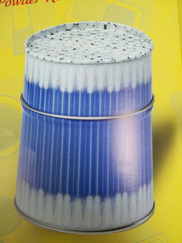 קופסת PVC עם ידית למקלות אוזניים