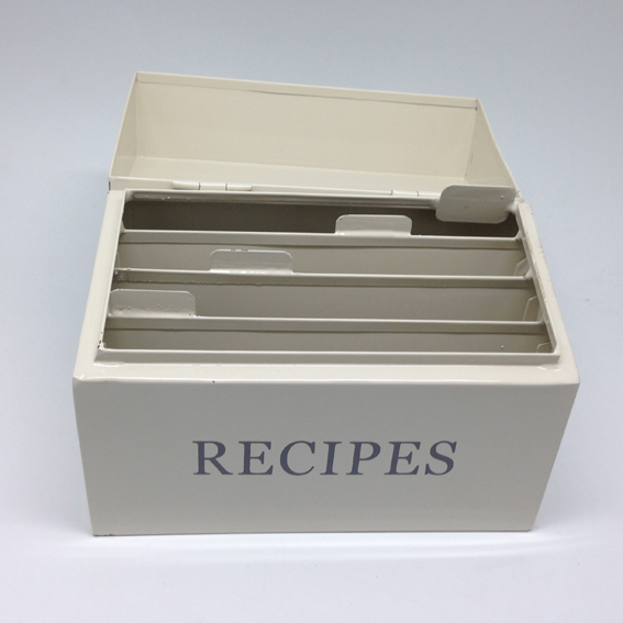 קופסה מגולוונת למתכונים